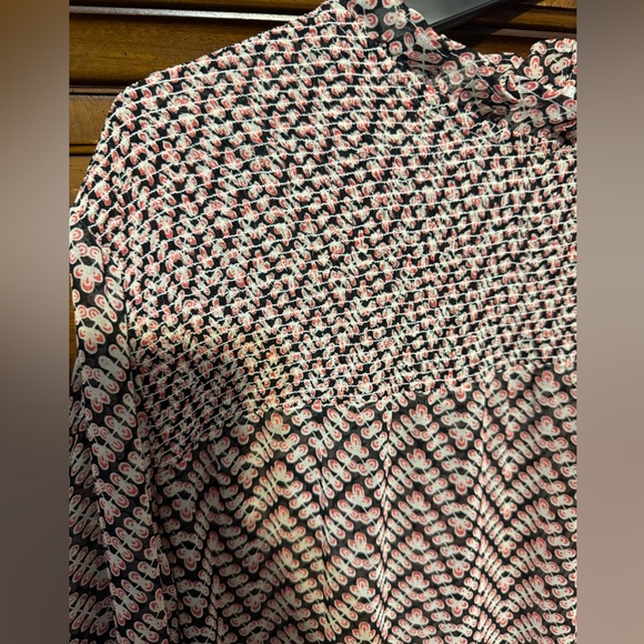 Simply Be tiered smock dress with zig zag chevron print 20 - Picture 5 of 5